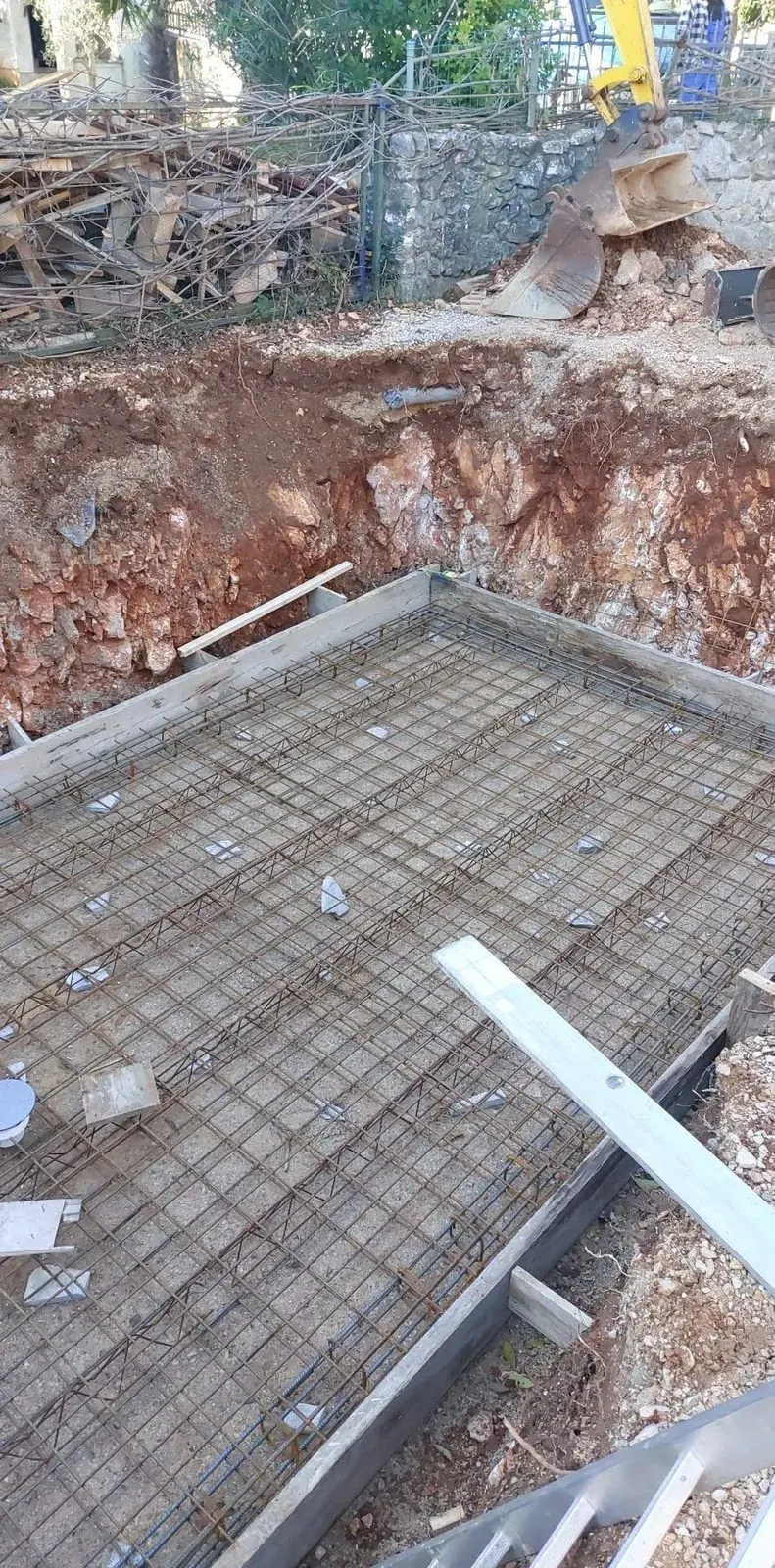 Priprema temelja i armature za građevinski zahvat