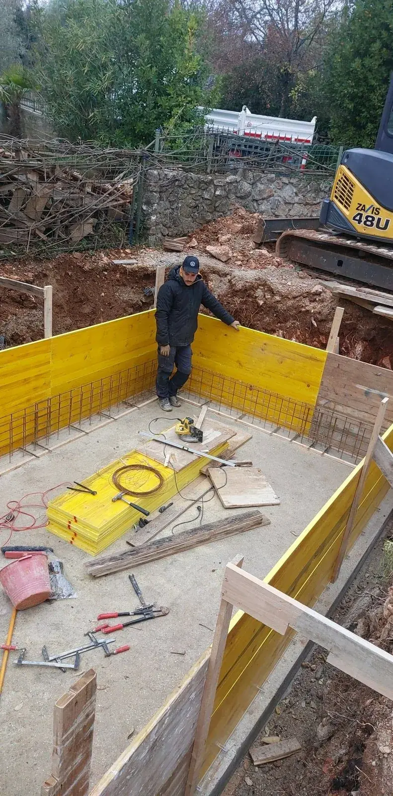Izvedeni radovi na temeljnoj konstrukciji